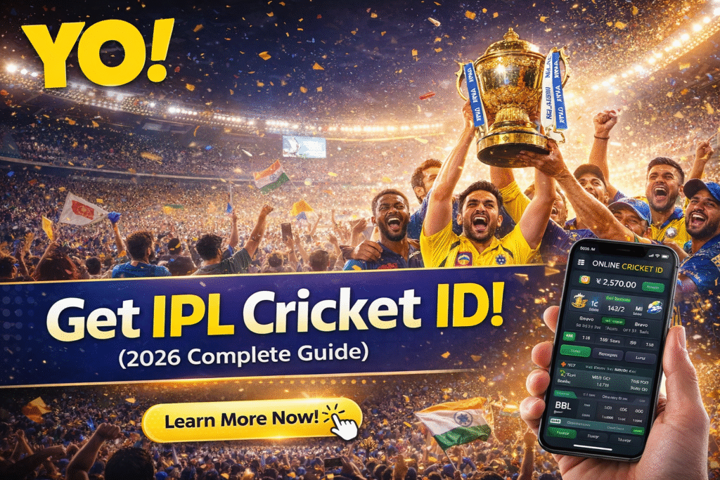 Get IPL Cricket ID 2026 with YO Logo – Fast Secure IPL ID Online