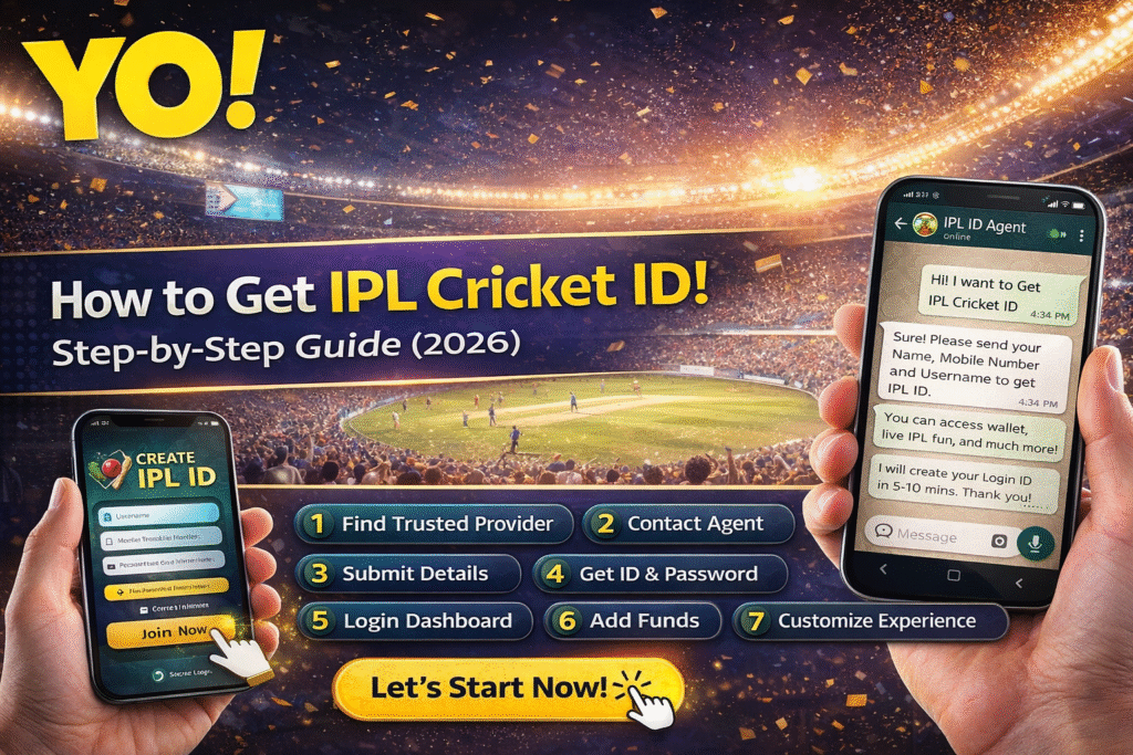 How to Get IPL Cricket ID 2026 Step by Step with YO Logo – Easy Registration Guide Online