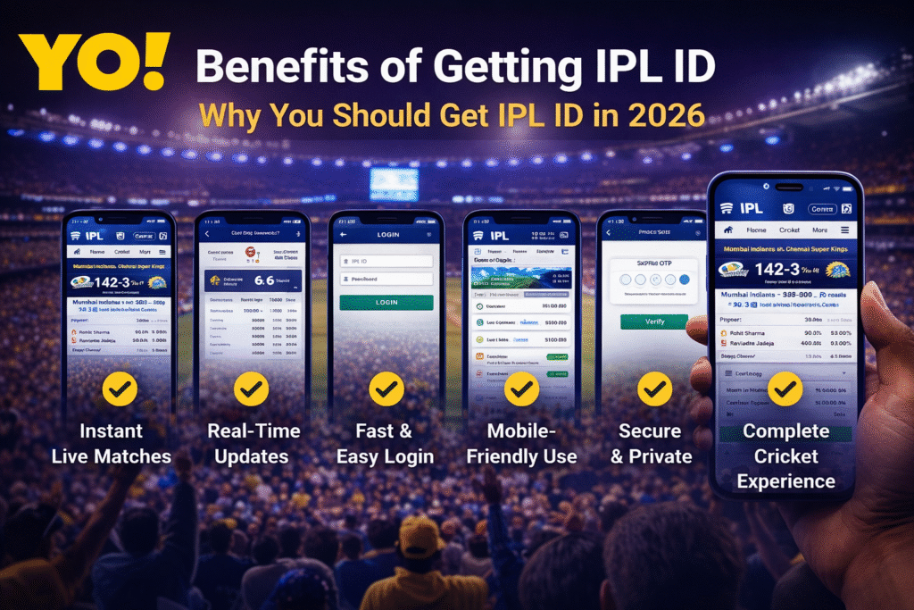Benefits of getting IPL ID 2026 with YO logo fast secure cricket ID online India