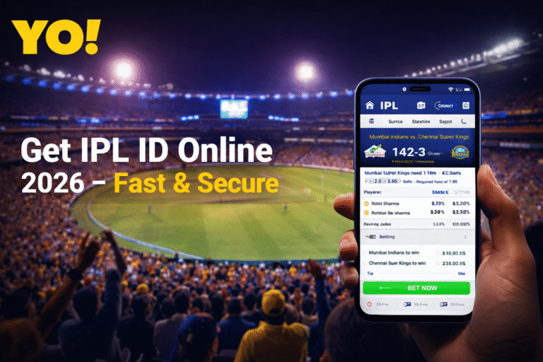 Get IPL ID Online 2026 fast and secure with YO logo cricket platform