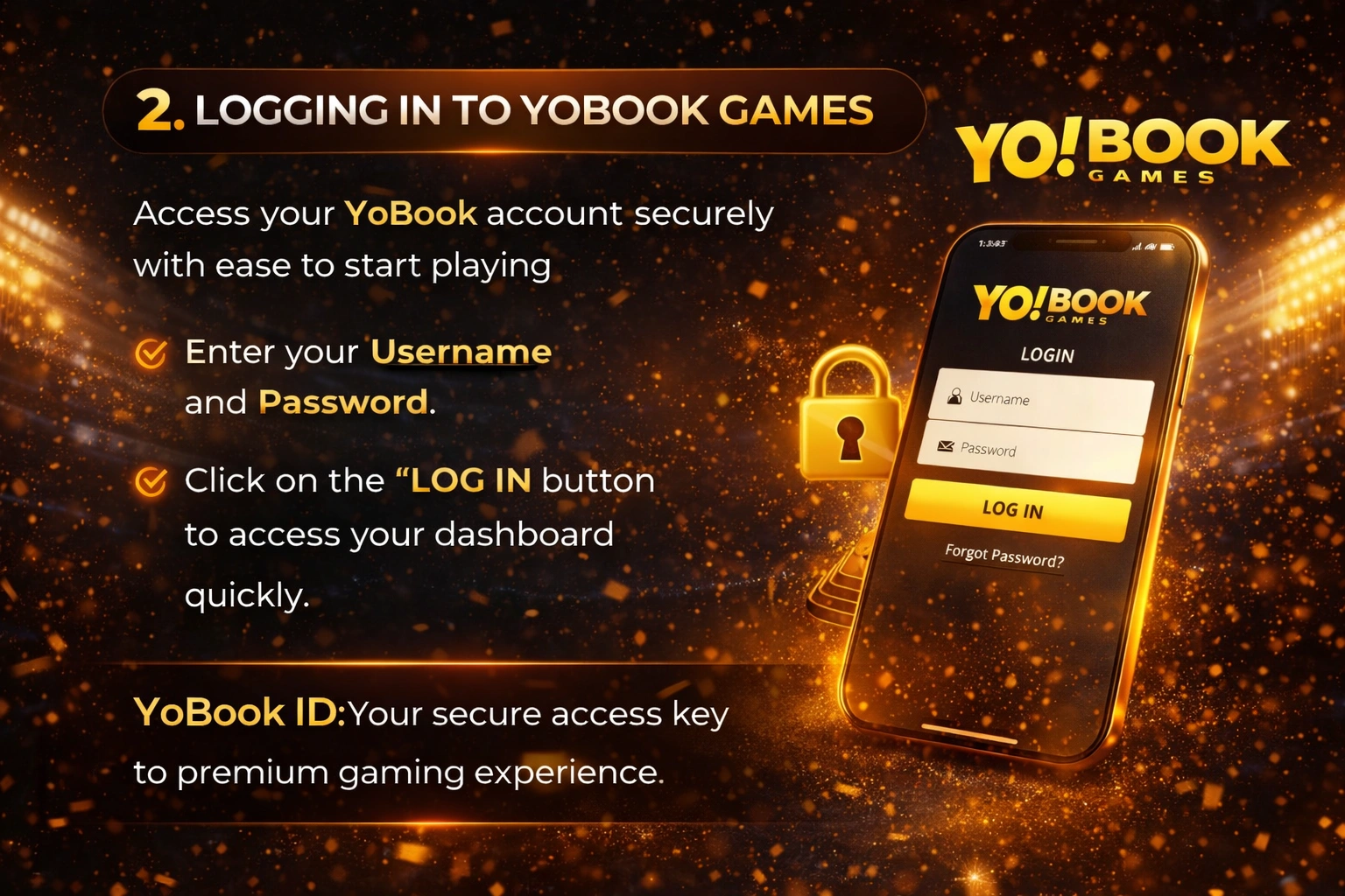 Logging in to YoBook Games using YoBook ID