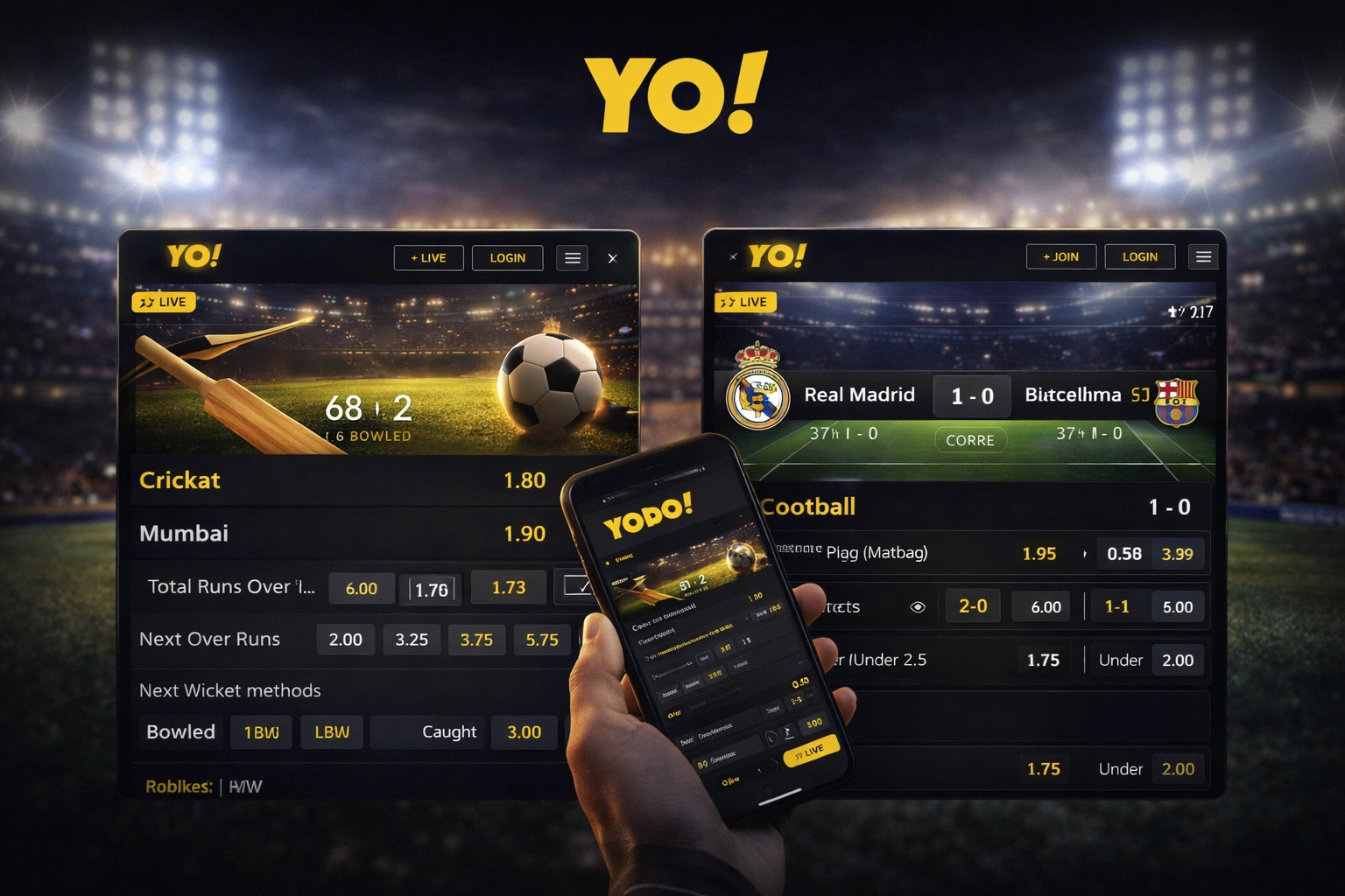 YoBook Live Sports Betting Experience