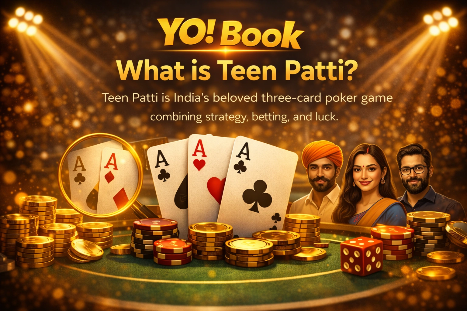 What is Teen Patti card game explained on YoBook Games