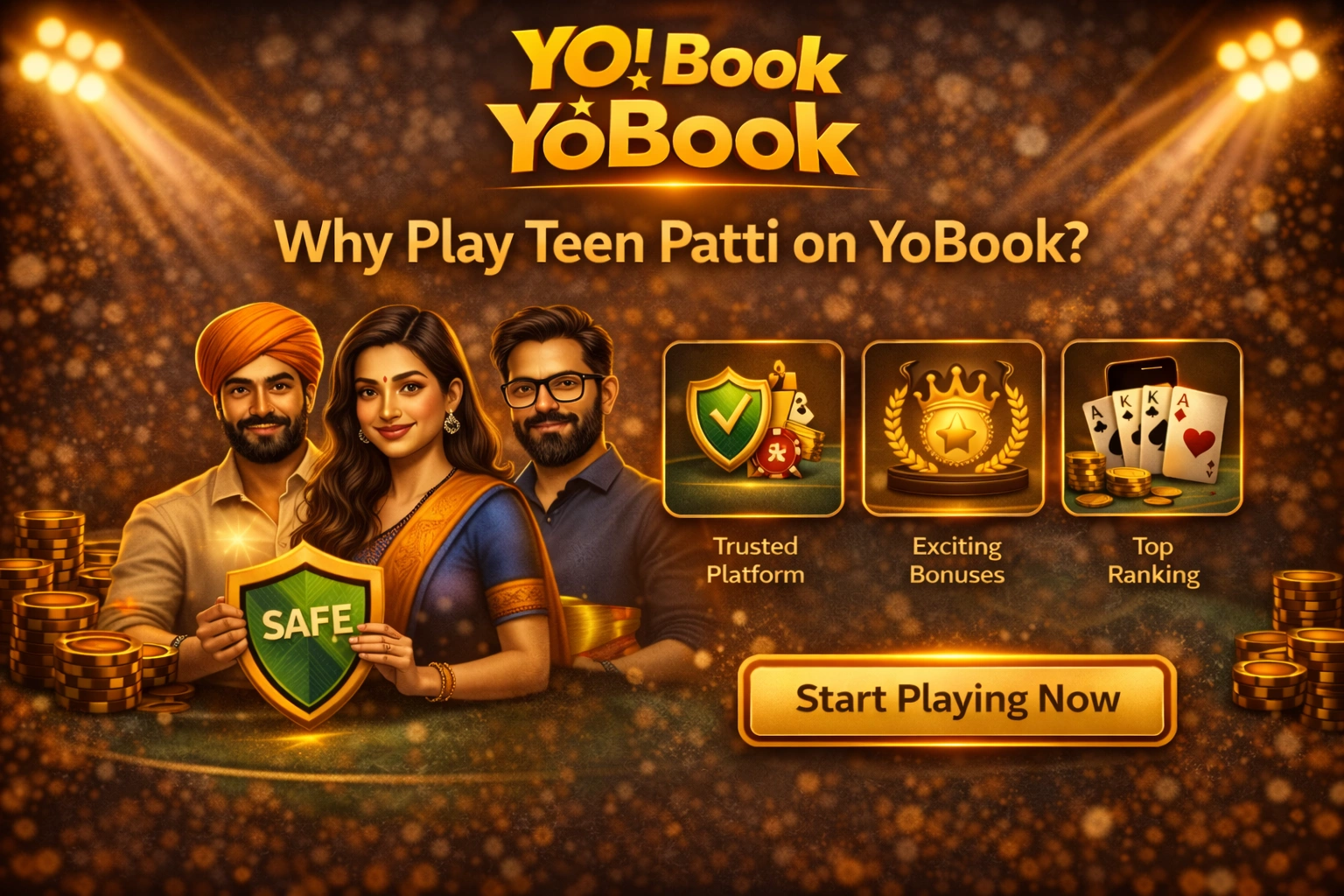 Why play Teen Patti on YoBook Games