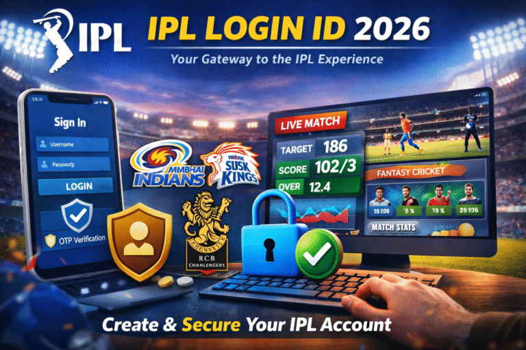 IPL Login ID 2026 dashboard login secure account guide with team logos